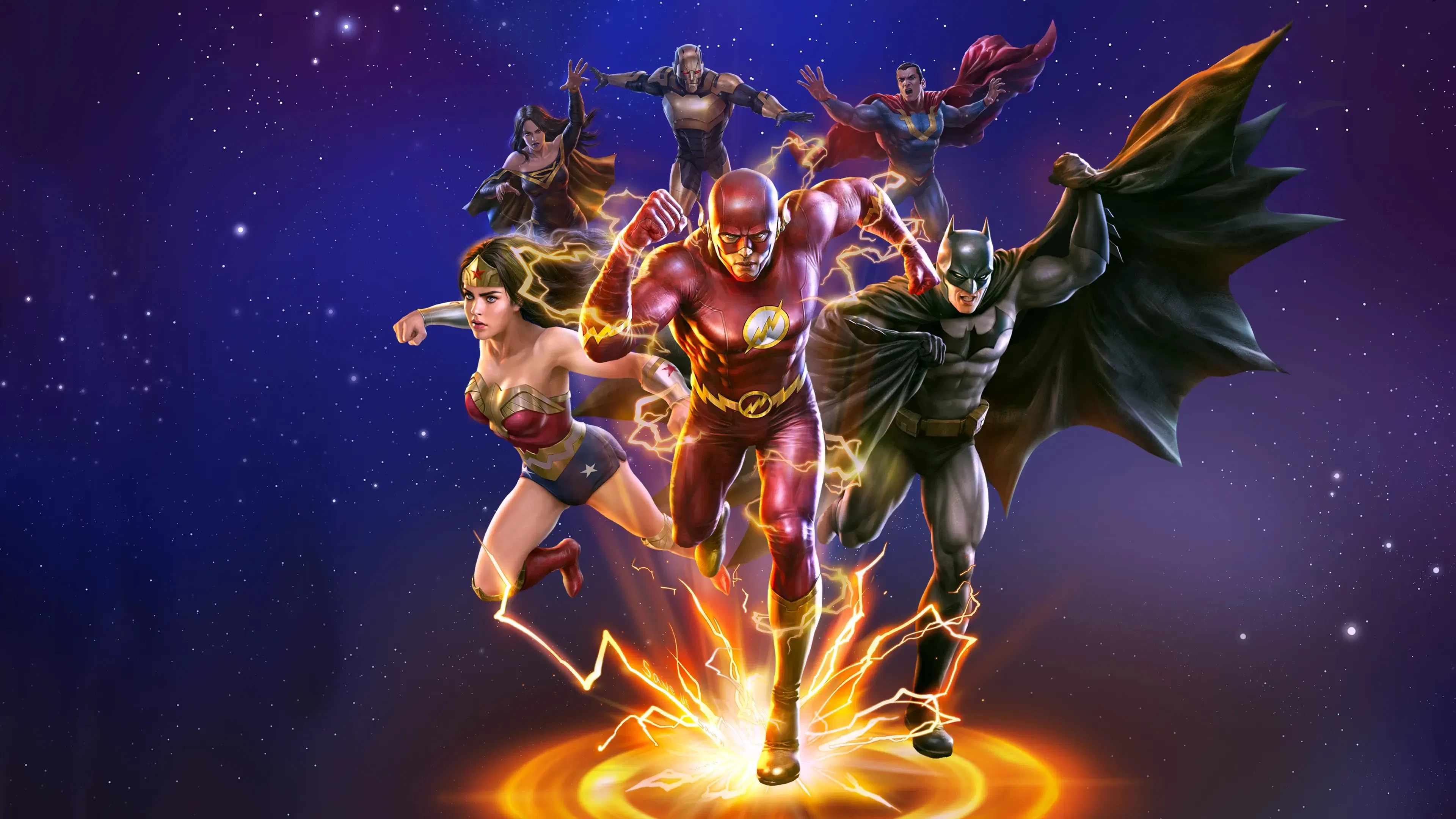Justice League: Crisis on Infinite Earths Part One backdrop